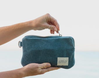 Small Clutch - WASHED BLUE