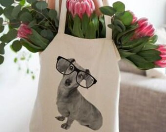 Tote Bags Sausage Dog