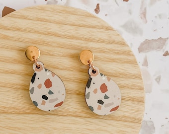 Terrazzo Dangles Lilac Earrings