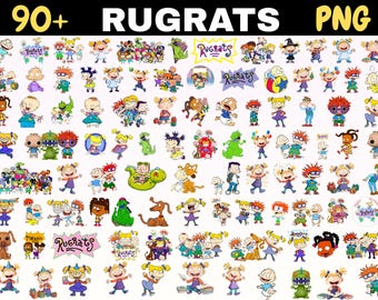 90s Rugrats Clipart Bundle – 90+ Cartoon Characters, Y2K Nostalgia (Digital Download)