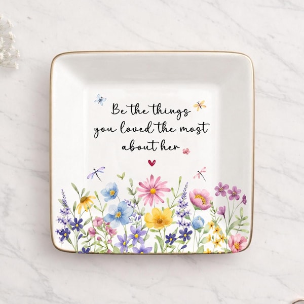 Souvenir de sympathie personnalisé, soyez les choses que vous avez aimées le plus dans son porte-objets, cadeau commémoratif de la perte d'une grand-mère