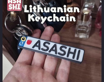 Chaveiro personalizado com a placa LT