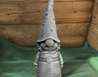 Concrete Tomte Gnome Garden Statue Nordic Scandinavian Gnome Sculpture Outdoor Patio Art Yard Lawn Ornament Cement Lady Gnome Figurine Gift