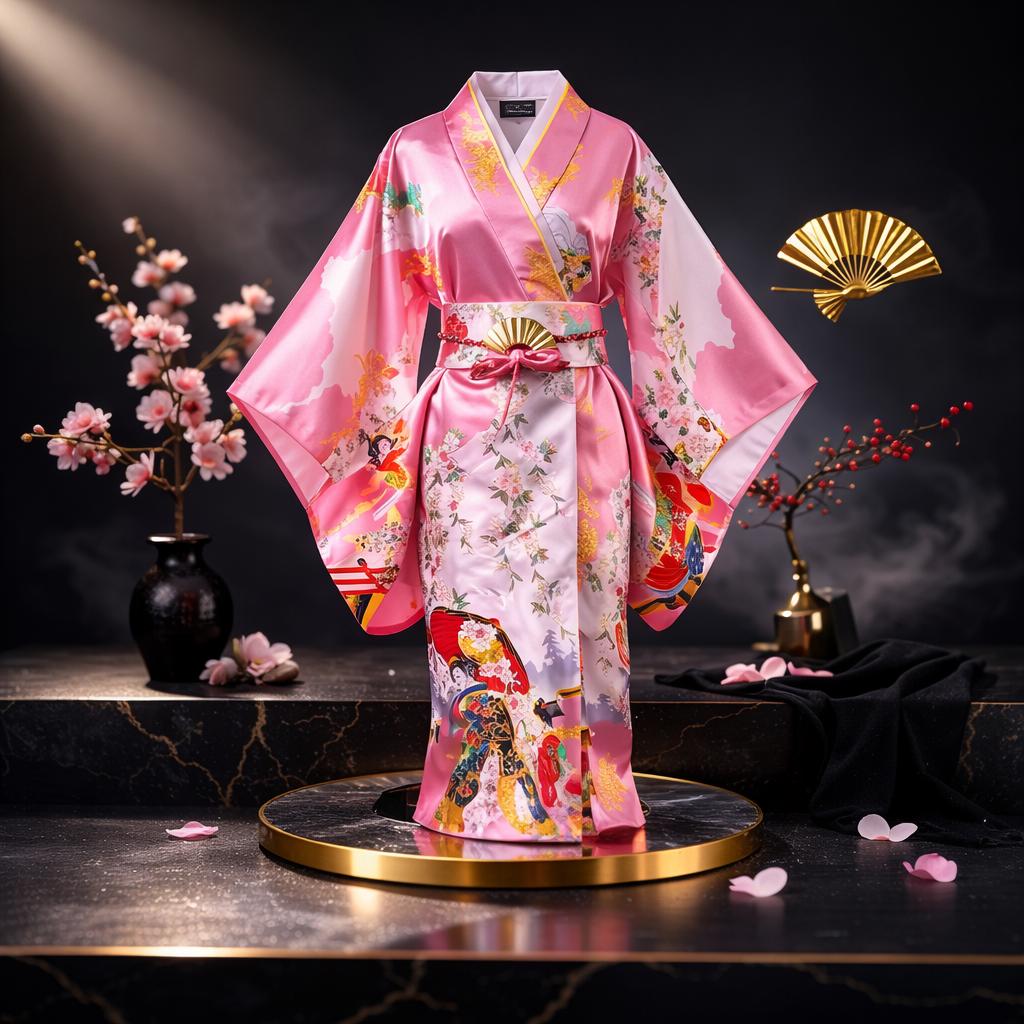 Pink Yukata - Etsy