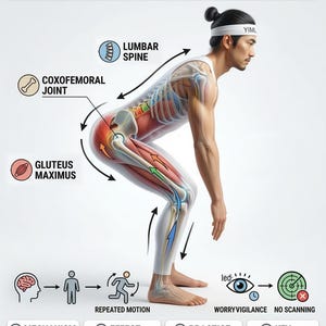 10 Yoga Flashcards: Move Through Hips for Pain Science, Chronic Pain Reprogramming (PDF)