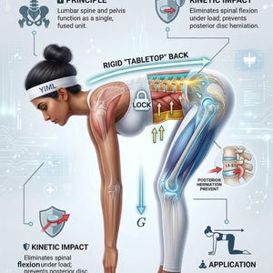 20 tarjetas didácticas de yoga: biomecánica de la bisagra de cadera, guía de práctica segura para el dolor lumbar (PDF)