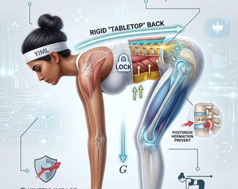 20 Yoga Flashcards: Hip Hinge Biomechanics, Safe LBP Practice Guide (PDF)