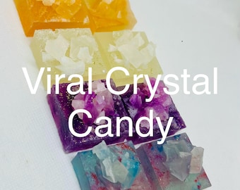 Japanese Crystal Candy Kohakutou 12 Edible Gems Per Package | Viral TikTok Crunchy Jelly Sweets (Vegan)