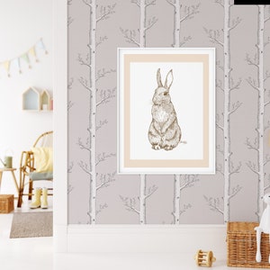 Woodland Trees Forest Wallpaper, Eco Friendly Kid Safe Removable, Peel & Stick Self Adhesive Paper or Smooth Pre-Pasted Water Activated