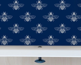 Baby Bee Drawer Liner ANY Custom Colour Peel & Stick Self Adhesive Paper OR Smooth Pre Pasted Eco Safe Wallpaper 3ft-6ft-9ft-12ft L Rolls