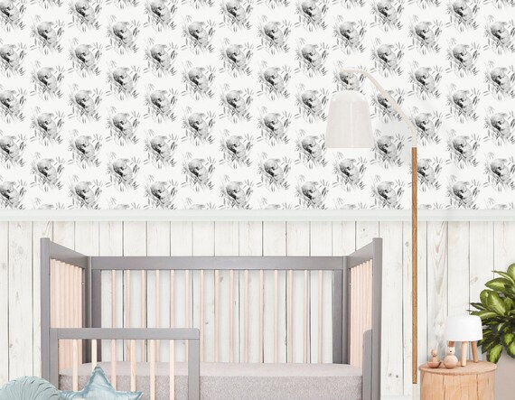 Australiana Nursery Drawer Liner Paper Sleepy Koala Peel And Etsy