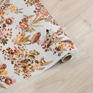 Birds in Woods Wallpaper: Peel and Stick Drawer Liner