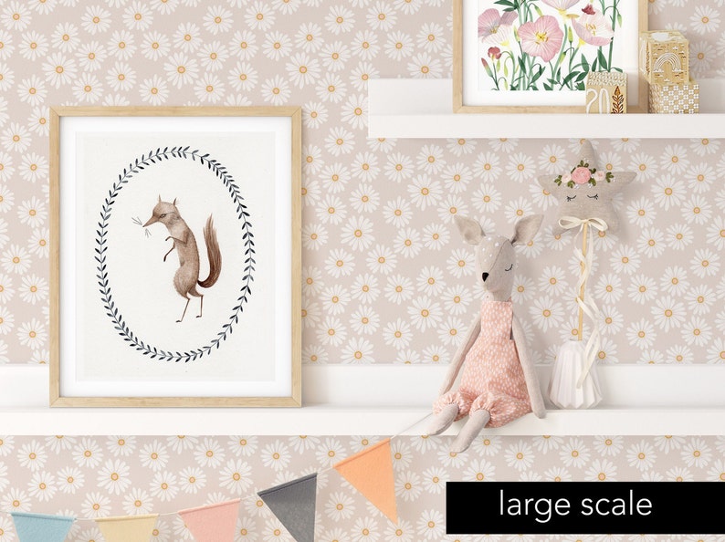 SAMPLE Little Daisy Blossom Drawer Liner/wallpaper Smooth Etsy