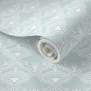 Scallop Lace Drawer Liner Custom Colour // Peel & Stick Self Adhesive Paper or Smooth Pre-Pasted Eco Safe Wallpaper 3-6-9-12ft L Rolls