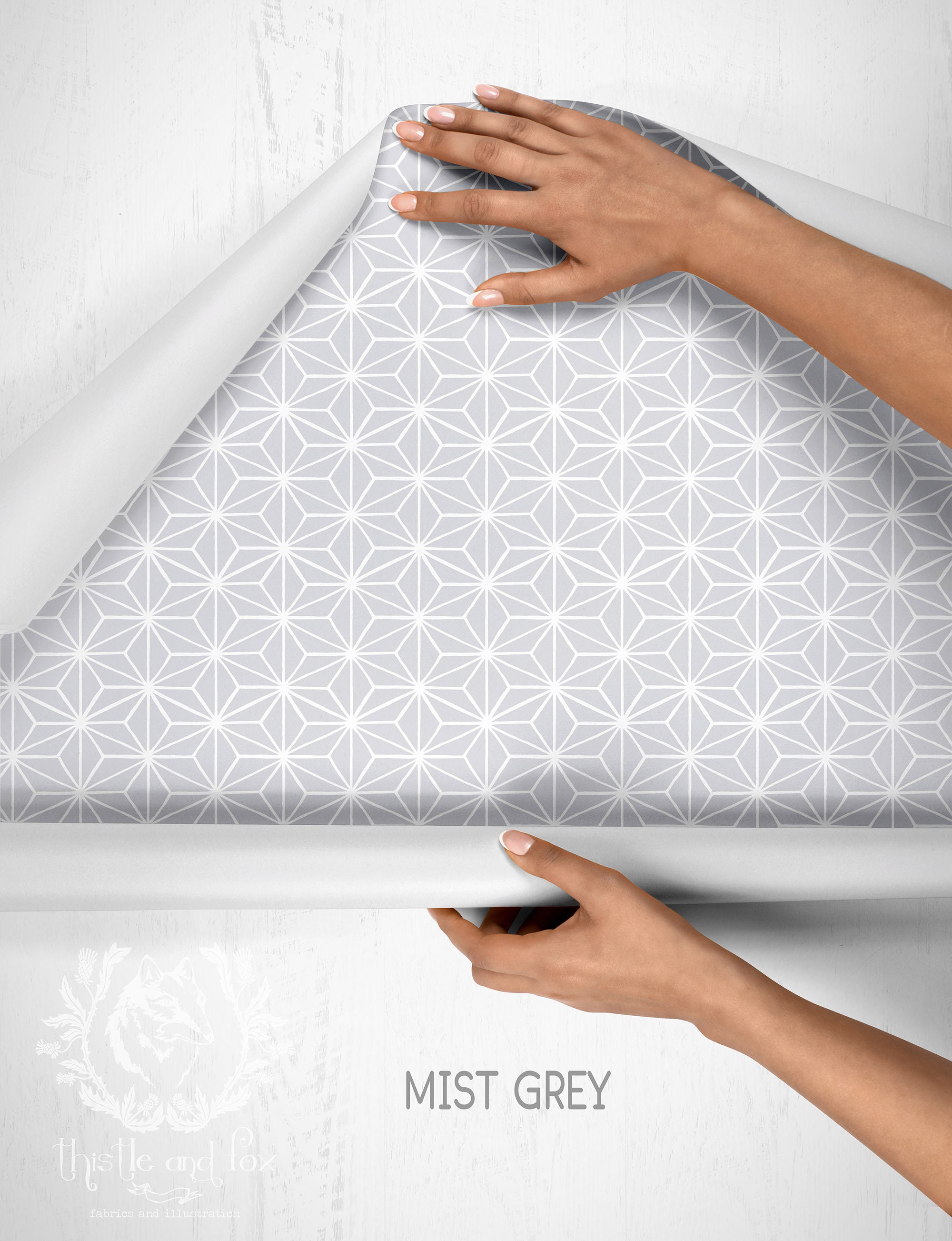 Star Tile Grey Drawer Liner Paper Woven Peel & Stick Self Etsy