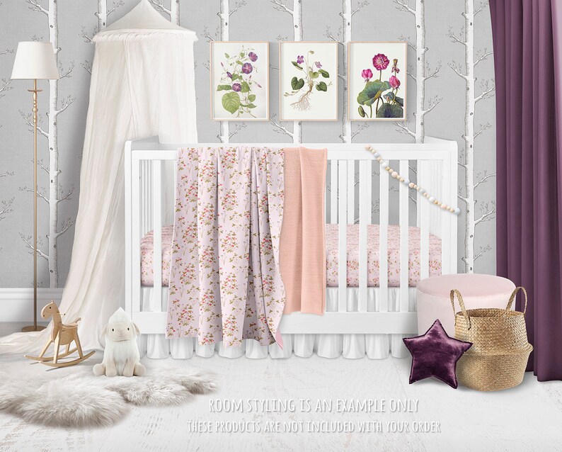 gingham cot bedding