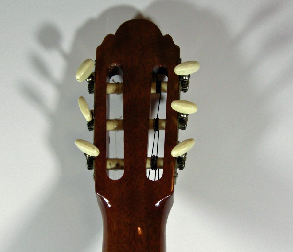 Vintage Classical Acoustic Guitar // Ariana Aria A 585 // 60s Etsy