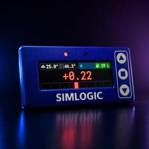 SIMLOGIC LT Professional Sim Racing Lap Timer Display - SimHub Compatible Motorsport inspired