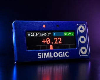 Sim Racing Lap Timer Touchscreen Display, SimHub Compatible for iRacing ACC LMU, Motorsport Delta & Timing — SimLogic LT