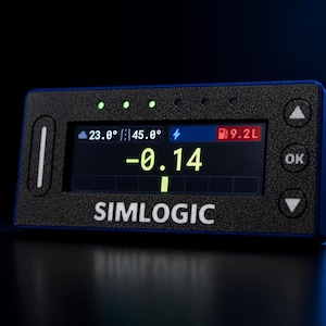 Pantalla de cronómetro de vueltas SIMLOGIC LT-EVO para simulación de carreras profesional - Compatible con SimHub - Inspirado en los deportes de motor