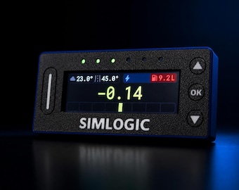 Sim Racing Predictive Lap Timer, Touchscreen SimHub Display for iRacing ACC LMU, Gt3 Style Delta Timer — SimLogic LT-Evo