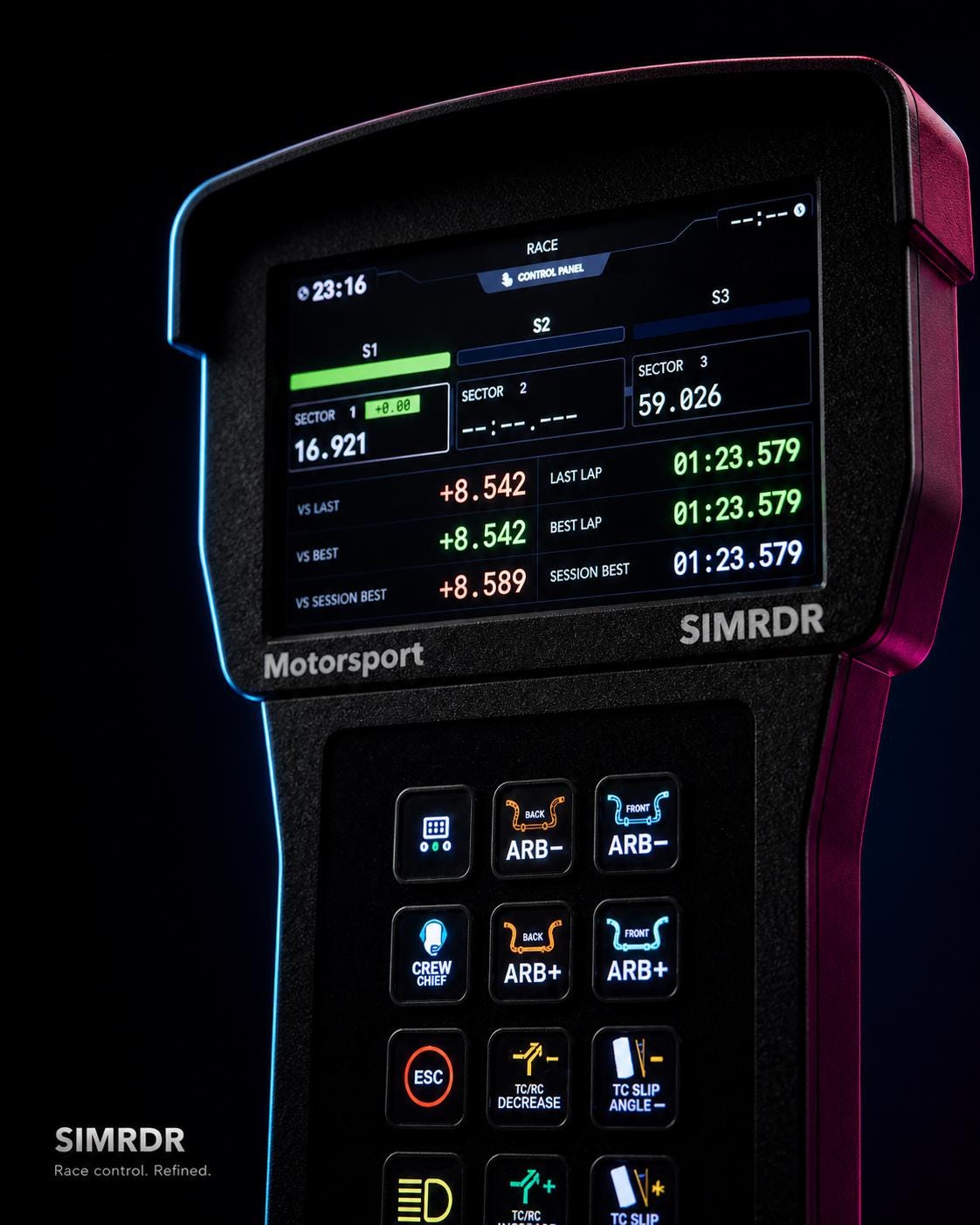 Sim Racing Telemetry Display 5 Inch, Simhub Dashboard & Proximity Radar ...