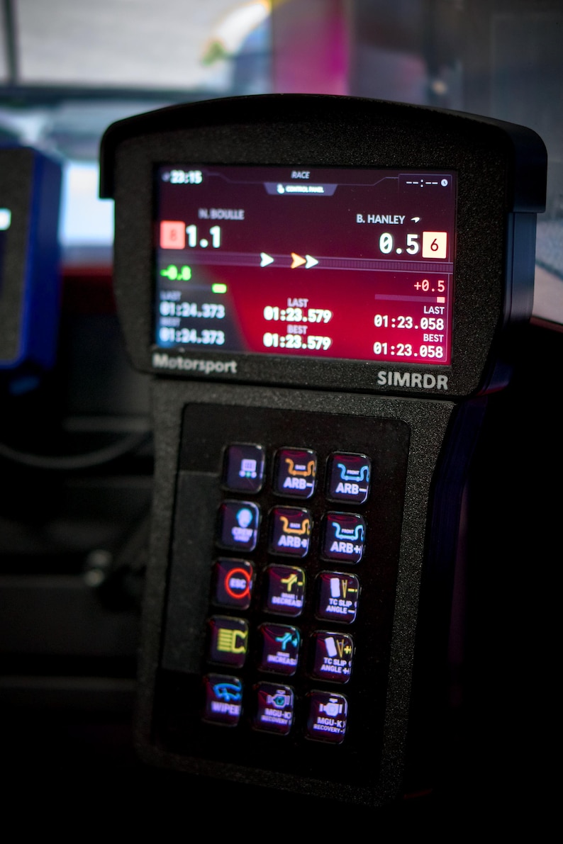 Sim Racing Telemetry Display 5 Inch, Simhub Dashboard & Proximity Radar ...