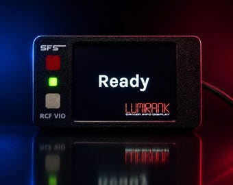 Sim Racing Flag Display Touchscreen, SimHub Driver Info & Race Control Panel for iRacing ACC LMU, Endurance Style — SimFlagSystem