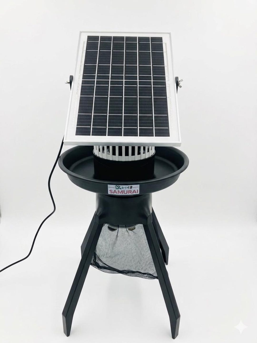 Solar Powered Bug Catcher Trap With LED Light Fan USB Rechargeable ...