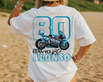 MotoGP David Alonso 80 Comfort Colors Shirt, David Alonso Shirt, Alonso MotoGP Comfort shirt, David Alonso 80 MotoGP, MotoGP shirt