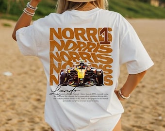 Comfort Color F1 Lando Norris Formula One Vintage Shirt, Comfort Colors Vintage Racing Tee, Retro Motorsport Graphic Tee