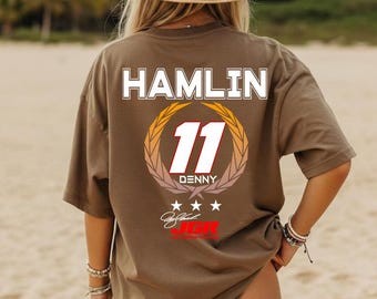 Denny Hamlin NASCAR Comfort Color Shirt, Denny Hamlin 11 Nascar Vintage Racing Tee, Retro Motorsport Graphic Tee
