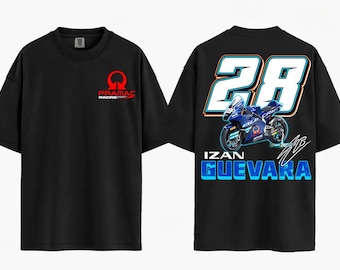 Chemise MotoGP2 Izan Guevara 28 confort couleurs, chemise Izan Guevara, chemise confort Izan Guevara MotoGP, Izan Guevara 28 MotoGP2, chemise MotoGP