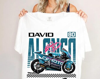 MotoGP David Alonso 80 Comfort Colors Shirt, David Alonso Shirt, Alonso MotoGP Comfort shirt, David Alonso 80 MotoGP, MotoGP shirt