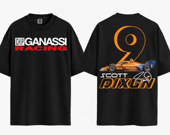 Chemise vintage Scott Dixon Indycar #9, t-shirt de course vintage Scott Dixon 9 couleurs confort, t-shirt graphique rétro sport automobile
