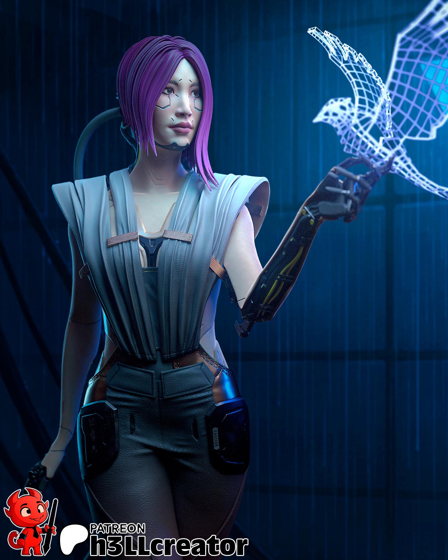 Songbird statue cyberpunk - Etsy 日本