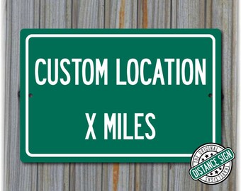 Walt Disney Studios Park in Paris custom mileage sign distance to your house
