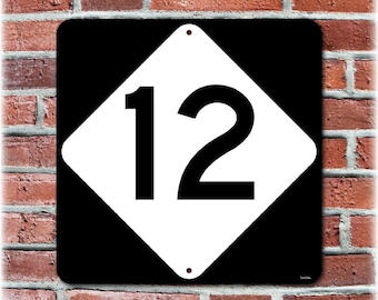 Personalized highway road sign, Aluminum NC Route 12, beach house sign, outdoor wall art