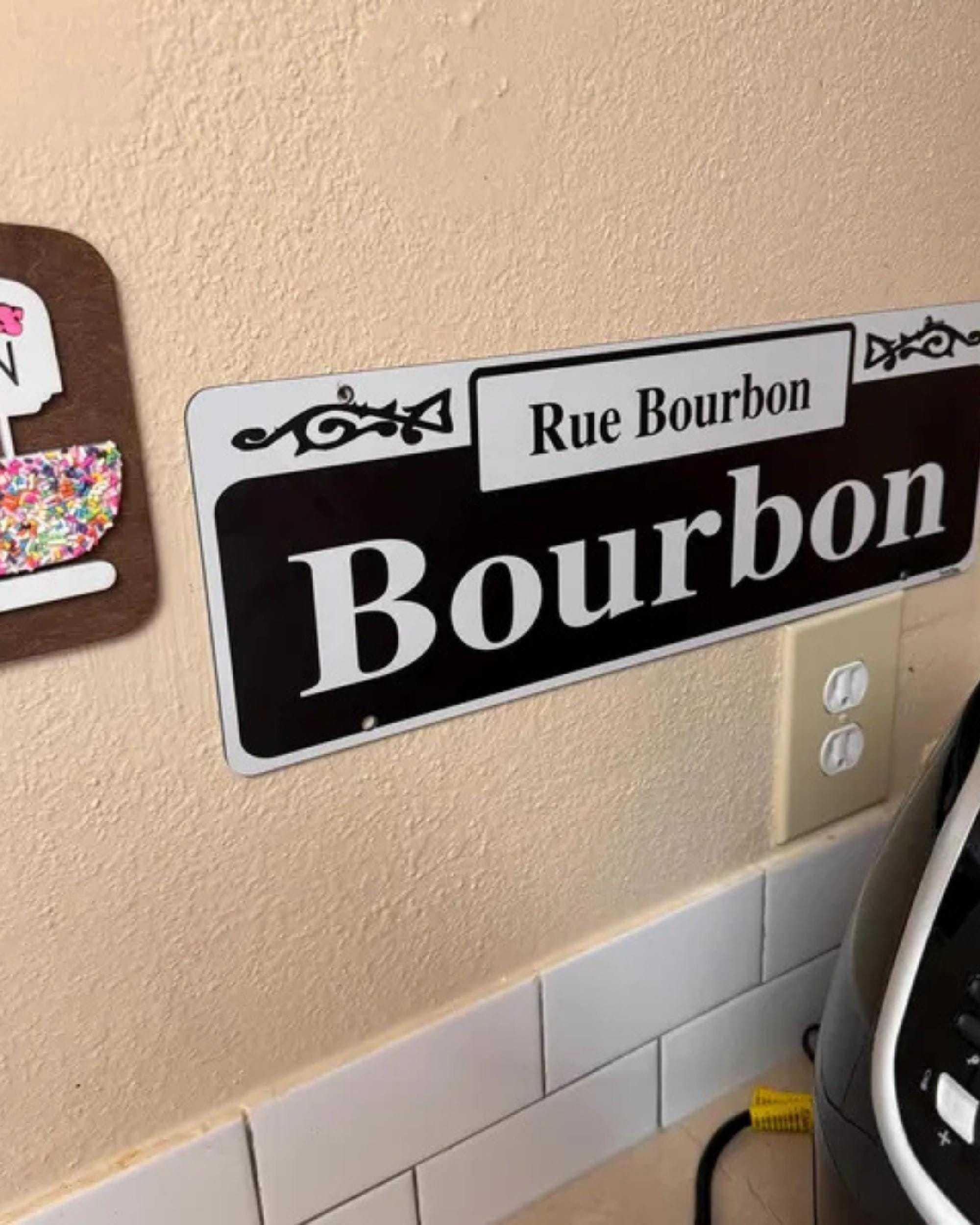 Bourbon Street Sign: New Orleans French Quarter Replica Art. Big