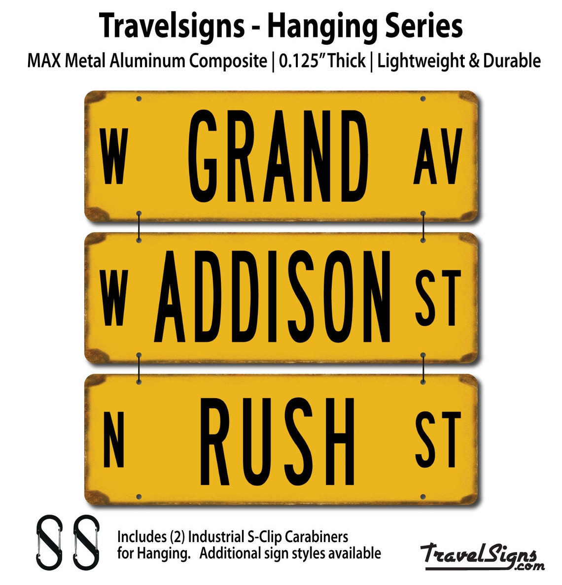 Vintage Chicago Street Signs Etsy