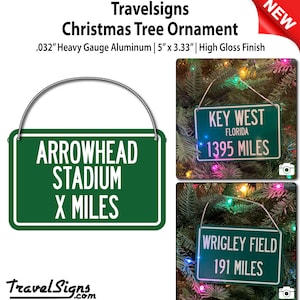 Personalized Highway Distance Sign To: Arrowhead Stadium, Home of the Kansas City Chiefs image 3