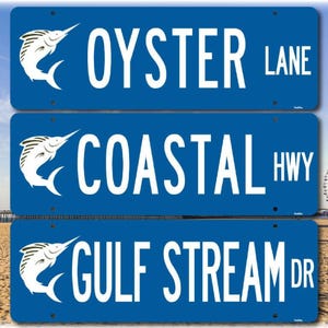 Personalized Beach Street Sign, Ocean City Maryland, Coastal Room Sign, Aluminum Decor