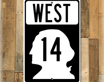 Personalized Washington Highway Sign (WA-14 Shown)