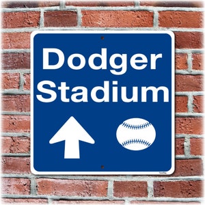 Dodger Stadium Direction Sign, Home of the Los Angeles Dodgers