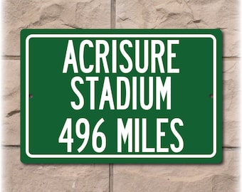 Personalized Highway Distance Sign To: Acrisure Stadium, Home of the Pittsburgh Steelers