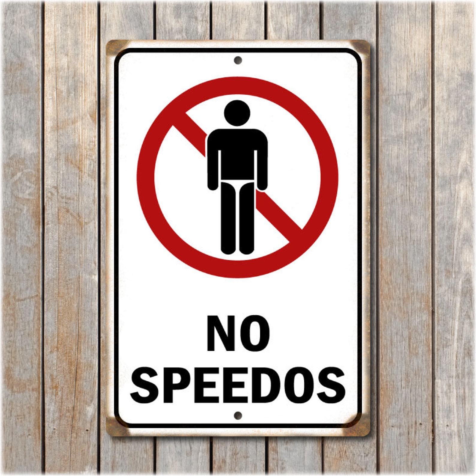 No Speedos / No Banana Hammocks Pool Sign Etsy UK