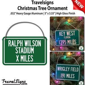 Personalized Highway Distance Sign To: Ralph Wilson Stadium, Previous Home of the Buffalo Bills image 3