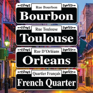 New Orleans French Quarter Street Signs - Home of Mardi Gras