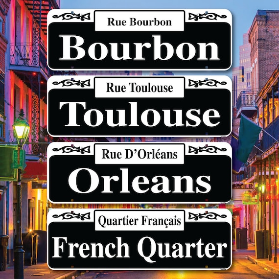 mardi gras street sign