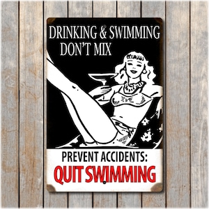 Drinking & Swimming Pool Sign
